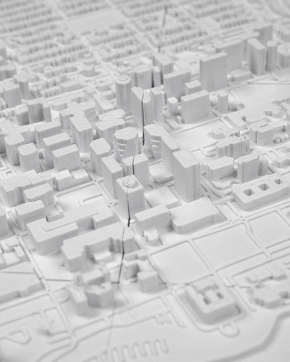 Ottowa 3D Skyline Dekorative minimalistische Wandkunst Ottawa Gemälde