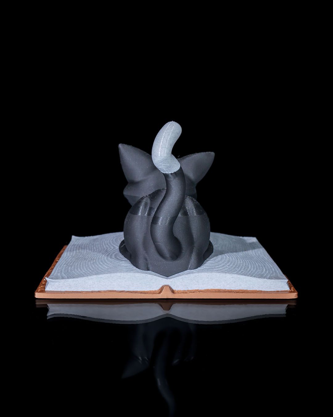 Katzenförmiges Buch, dekoratives Objekt, 18 cm