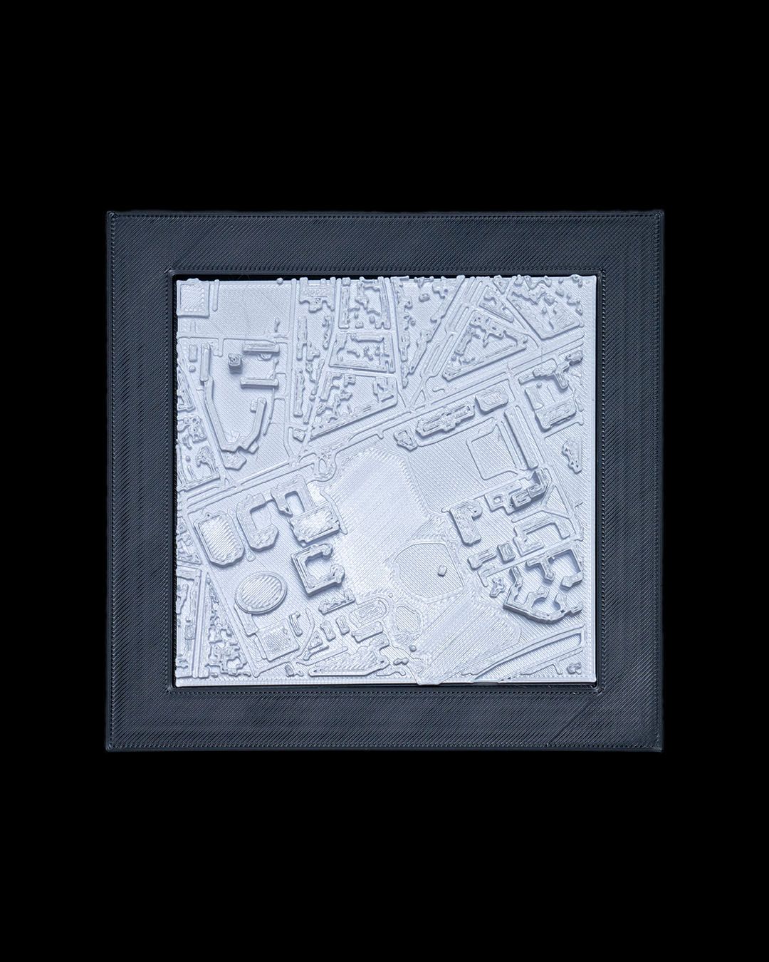 Toulouse 3D Skyline Dekorative Minimalistische Wandtafel Frankreich Toul
