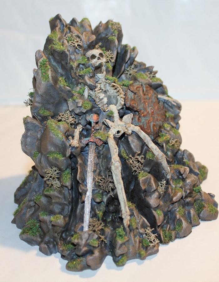 Große Krieger-Skelett-Figur
