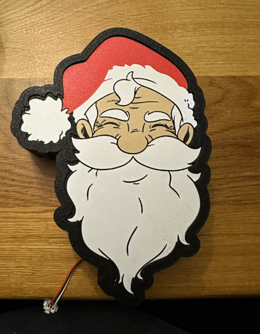 Yılbaşı Süsü Işıklı Noel Baba Dekoru 17CM