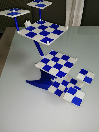 Star Trek Schach-Set mit dreidimensionalem Schachbrett und Schachfiguren