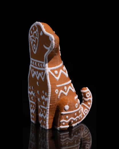 Weihnachtsdeko Hund Weihnachtsdeko Lebkuchen Hund 8CM