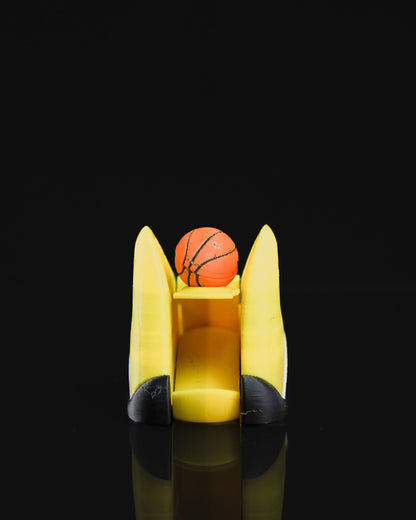 Basketballfeld und Basketballschuh Bewegliches Spielzeug Basketballspiel 18CM