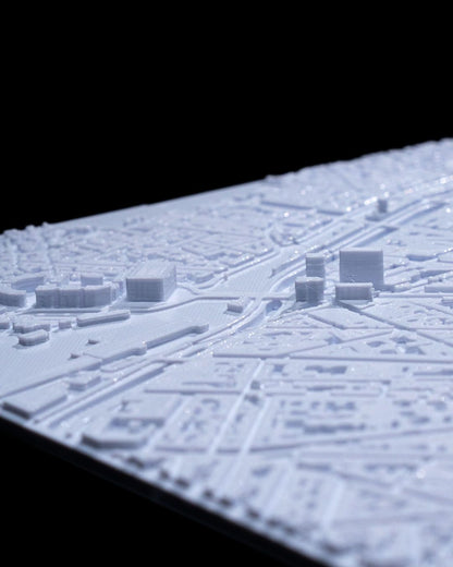 Toulouse 3D Skyline Dekorative Minimalistische Wandtafel Frankreich Toul