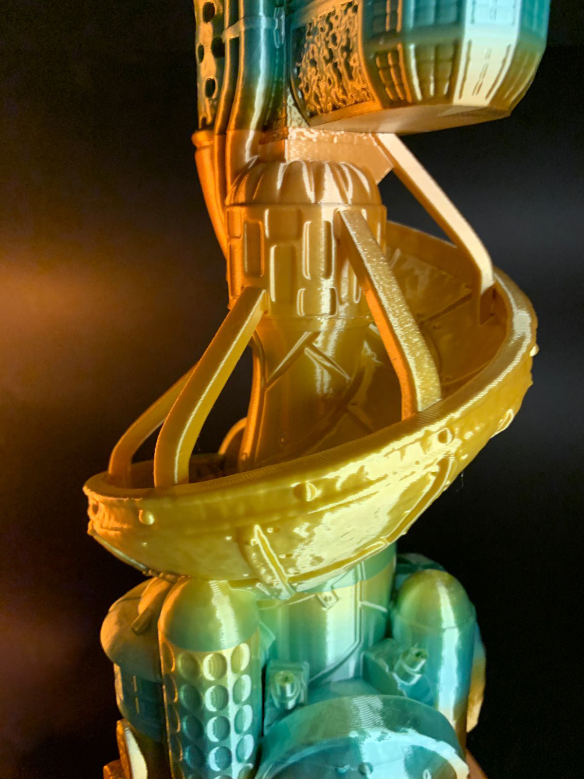 Die Jetsons Weltraum-Würfelturm Beobachtungswarte Würfelturm Groß Größe Desktop Dekoration Objekt