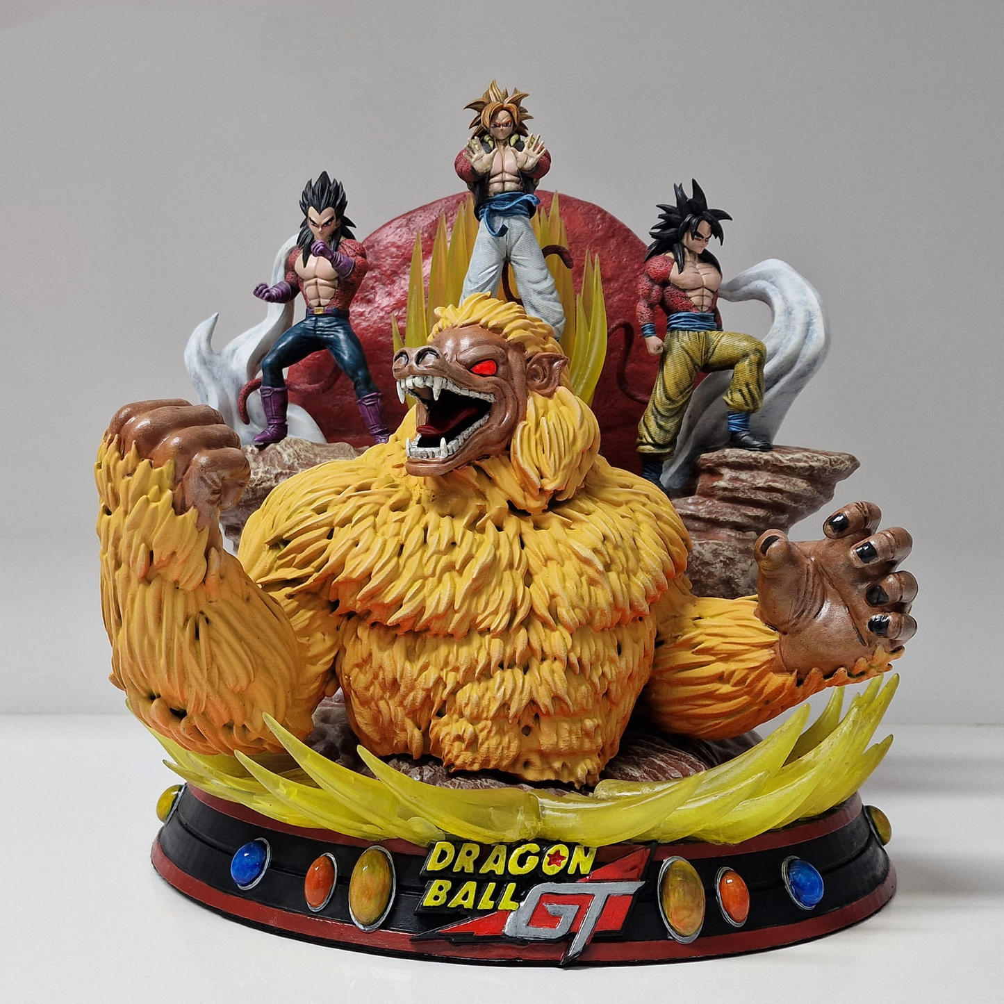 Dragon Ball GT Figur Dragon Ball Goku und Vegeta SSJ4 Gogeta Objekt 30CM Riesen Größe