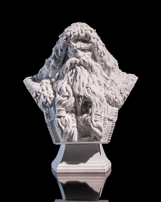 Yılbaşı İskandinav Noel Baba Büst 15CM