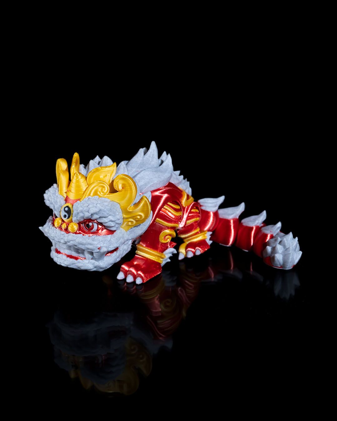 Löwe China Drache Spielzeug Chinesischer Drache Bewegliches Spielzeug 15CM