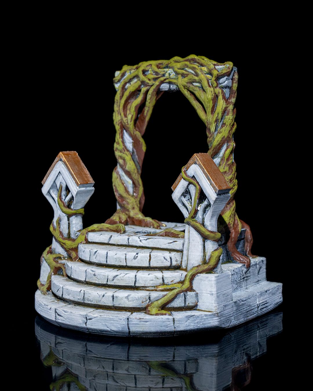 Antik-Tor-Tischtelefonständer Groß 20CM