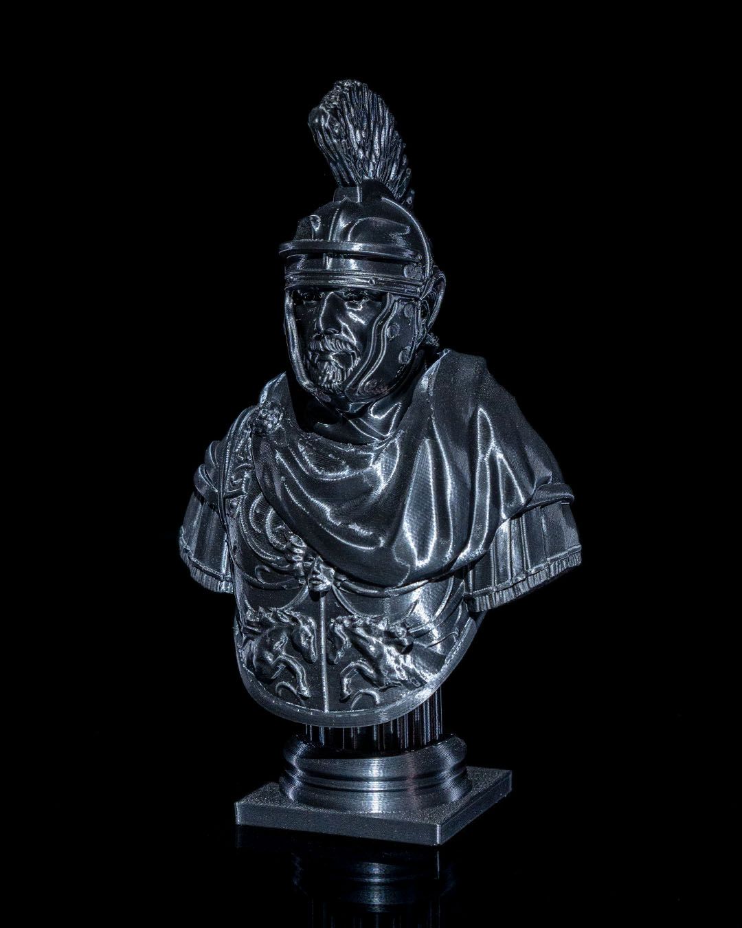 Dekorative altgriechische Gladiatoren-Büste mit Totenkopf-Detail 15 CM