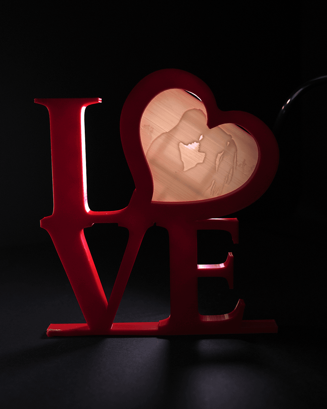 Personalisiertes Romantisches Valentinstagsgeschenk Fotorahmen Love