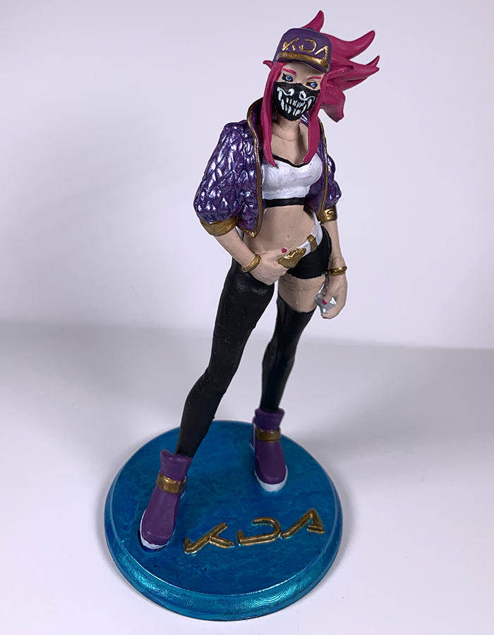 LOL Akali Figur League of Legends Der herrenlose Assassine Akali Figur Groß 25CM