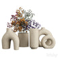 Loli Skandinavische Vase, groß, 25 cm, Hartplastik, 5er-Set, dekorative skandinavische Vase