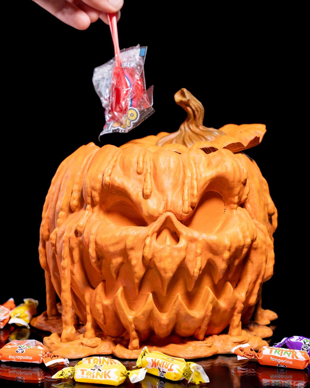 Halloween Gruseliger Kürbis Süßigkeitenschale