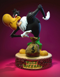 Buzz Buzzard Bemalte Figur Specht Woody Buzz Buzzard Figur Groß 20 CM