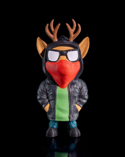 Rentier Objekt Weihnachtsdeko Gangster Rudolph Objekt 10CM