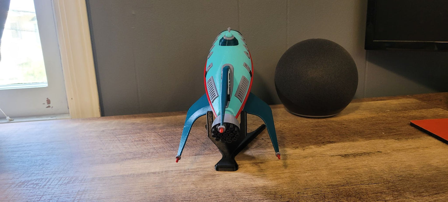 Futurama Planet Express Raumschiff Bemalte Figur Futurama Planet Express Schiff
