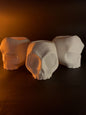 Halloween Totenkopf Vasen Set 3-teilig Halloween Totenkopf Vasen 3er Set Ha