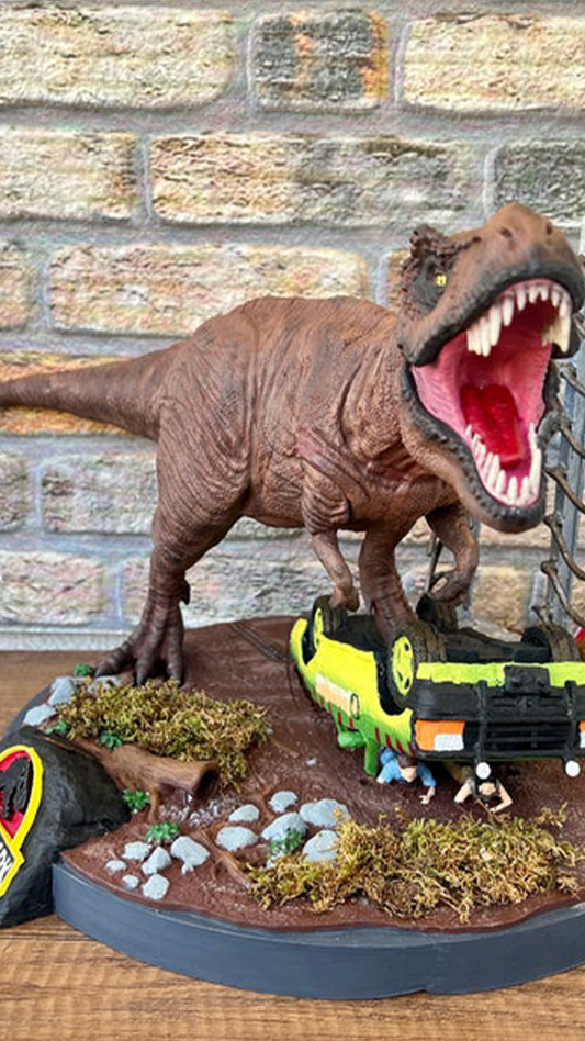 Jurassic Park Dinosaur Figure Jurassic World T-Rex Object 25CM Large Size