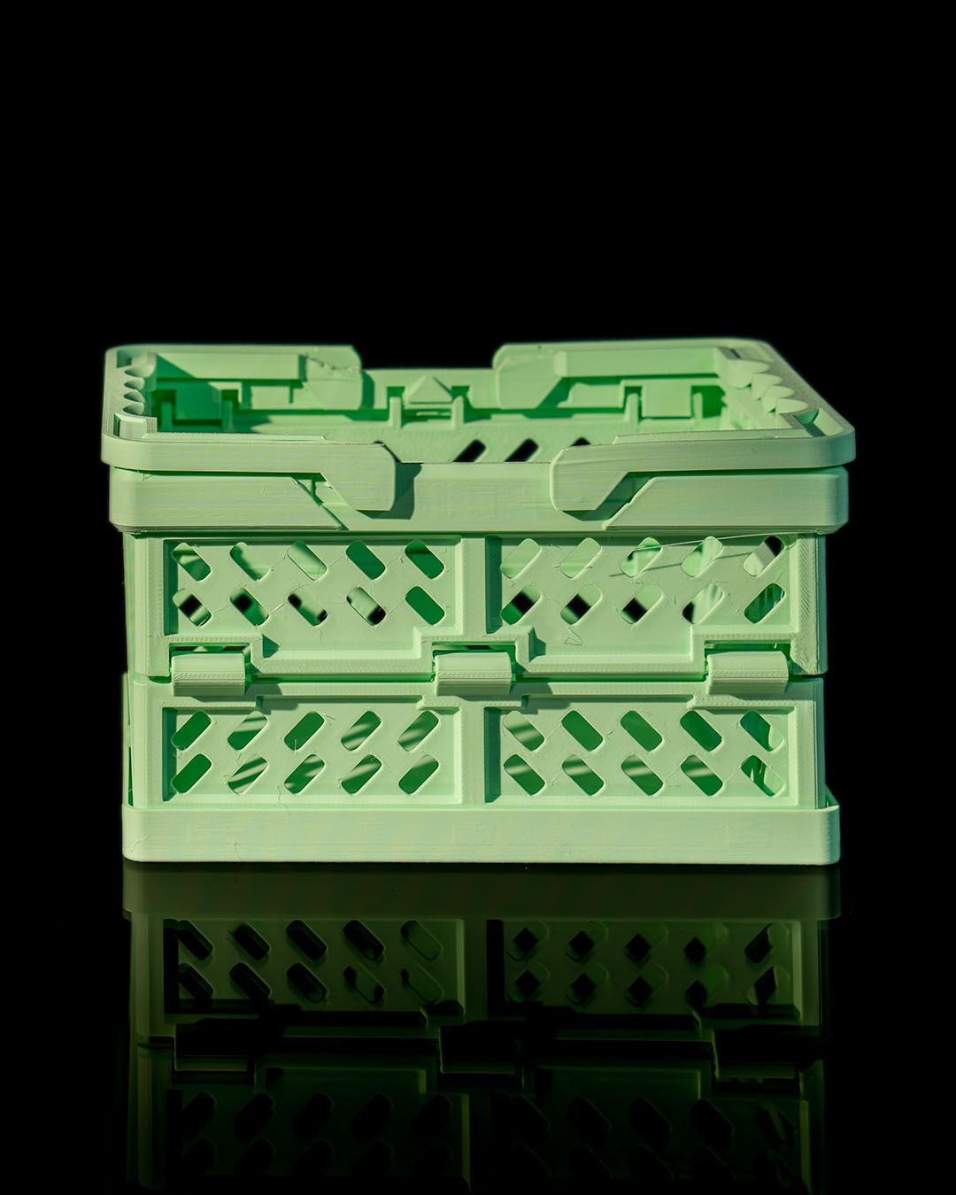 Mehrzweck-Hartplastikkiste Einkaufskorb Organizer faltbar 15CM