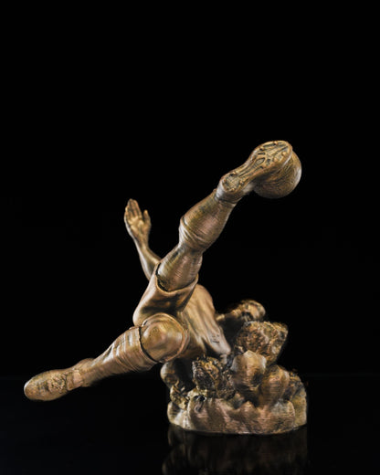 Fussballspieler-Figur, Volleyschuss, 25 cm (RIESENGRÖSSE)