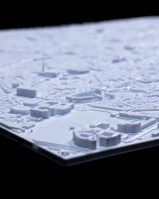 Toulouse 3D Skyline Dekorative Minimalistische Wandtafel Frankreich Toul