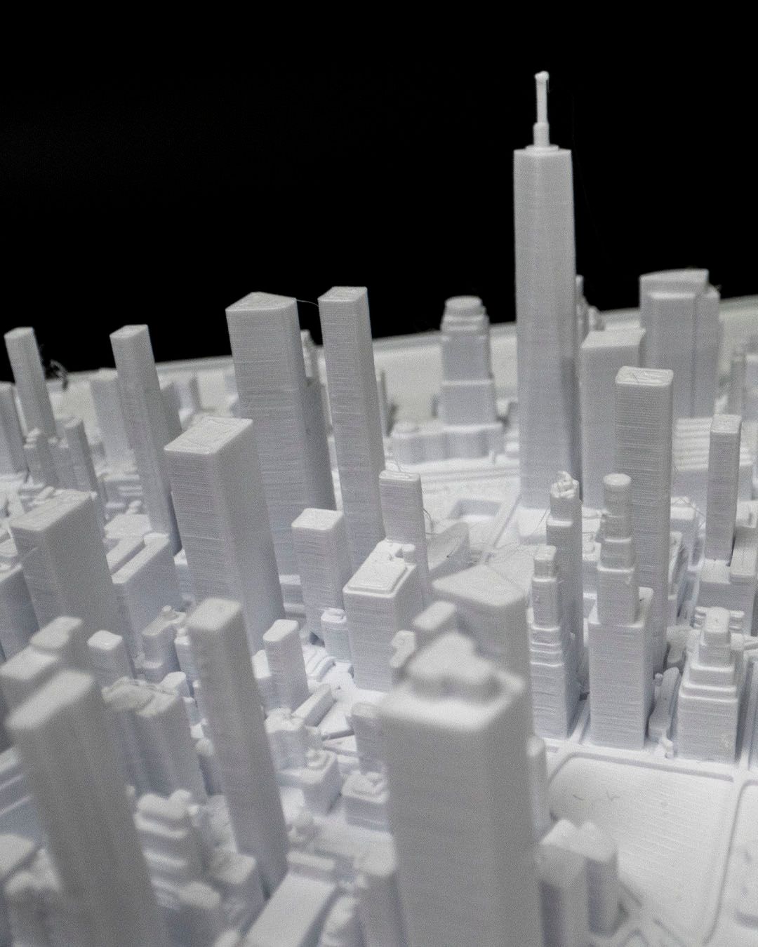 Manhattan 3D Stadt-Skyline Dekorative Minimalistische Wandtafel Manhattan