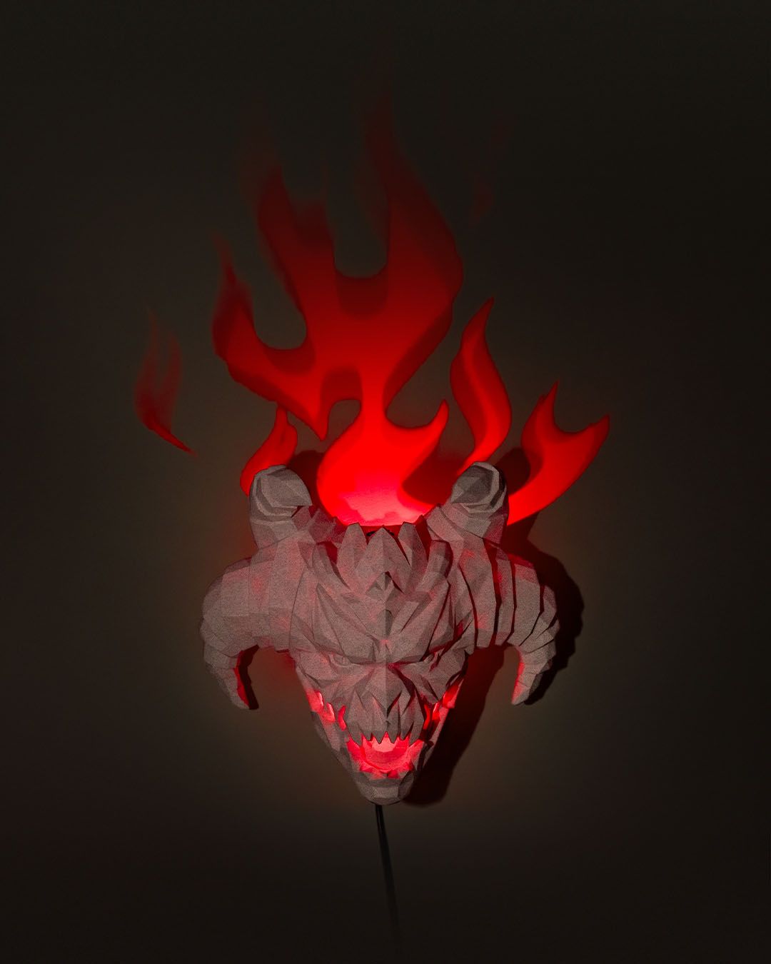 Teufel-Nachtlicht Devil Light Horror-Nachtlicht Gehörnte Teufellampe 17CM