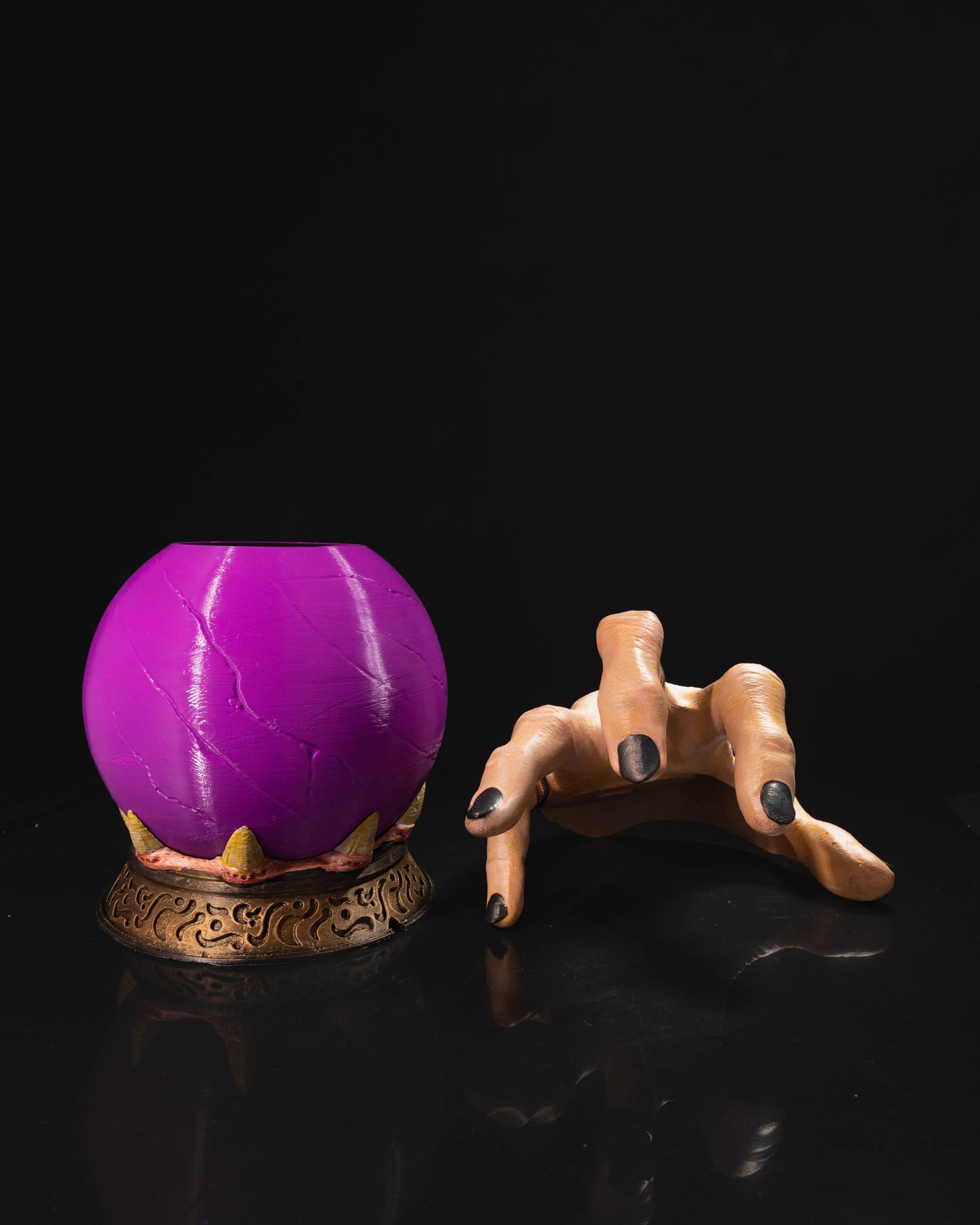 Halloween Leuchtende Kristallkugel Nachtlicht Wednesday Addams Hand Lampe