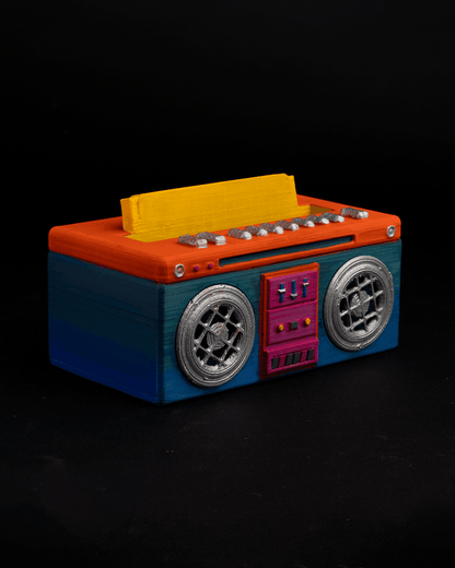 90er Retro Radio Box Telefonhalter Schreibtisch Dekoration