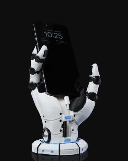Roboterhand-Telefonhalterung (mit Ladefach) 19CM