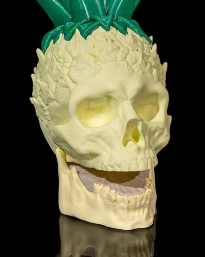 Ananas Totenkopf Bewegliches Objekt Totenkopf Objekt Tropisches Objekt Riesenformat 34CM