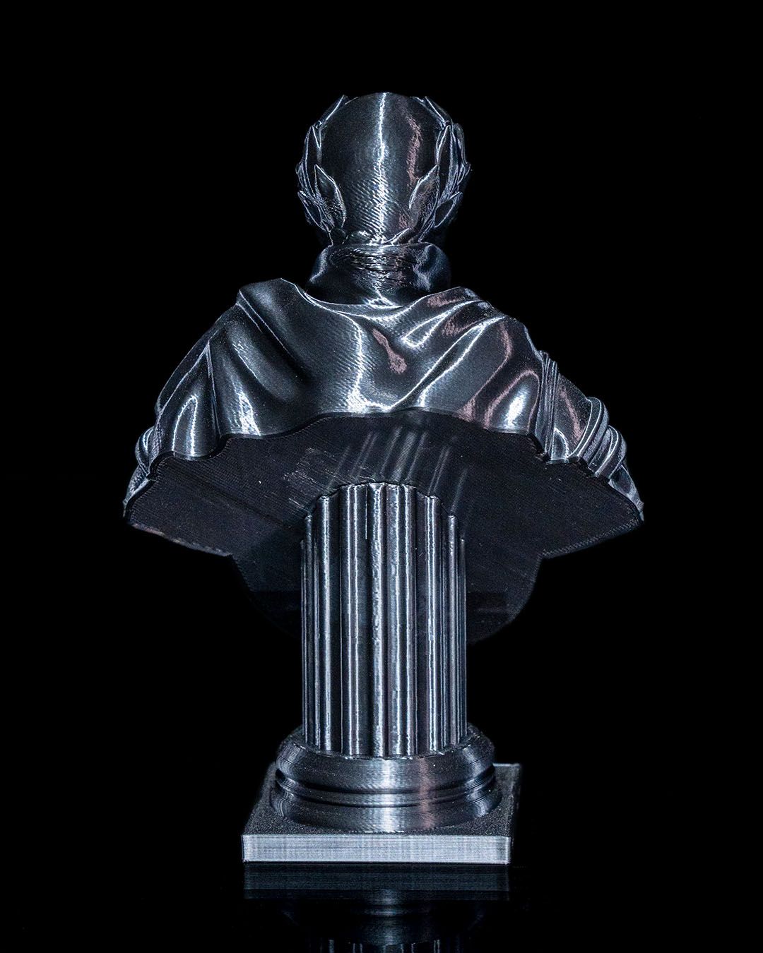 Dekorative altgriechische Gladiatoren-Büste mit Totenkopf-Detail 15 CM