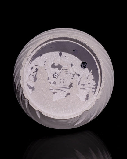 Weihnachtsbaumkugel doppelseitig, 8 cm