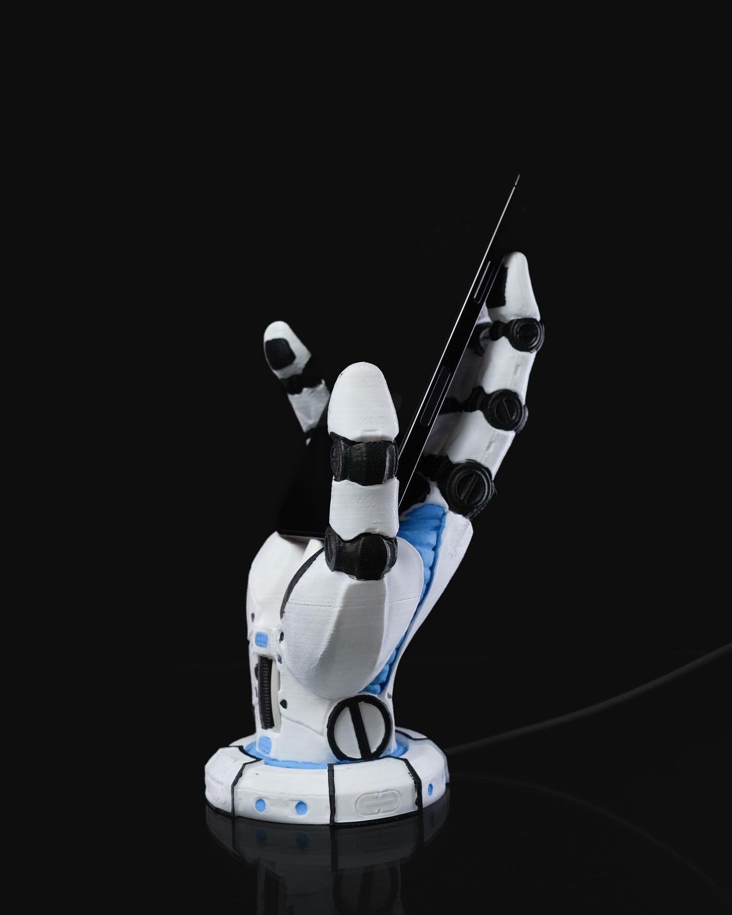 Roboterhand-Telefonhalterung (mit Ladefach) 19CM