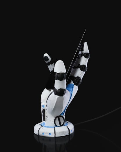 Roboterhand-Telefonhalterung (mit Ladefach) 19CM