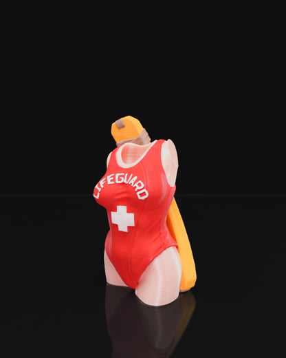 Rettungsschwimmer-Körpervase - Frau 15 cm