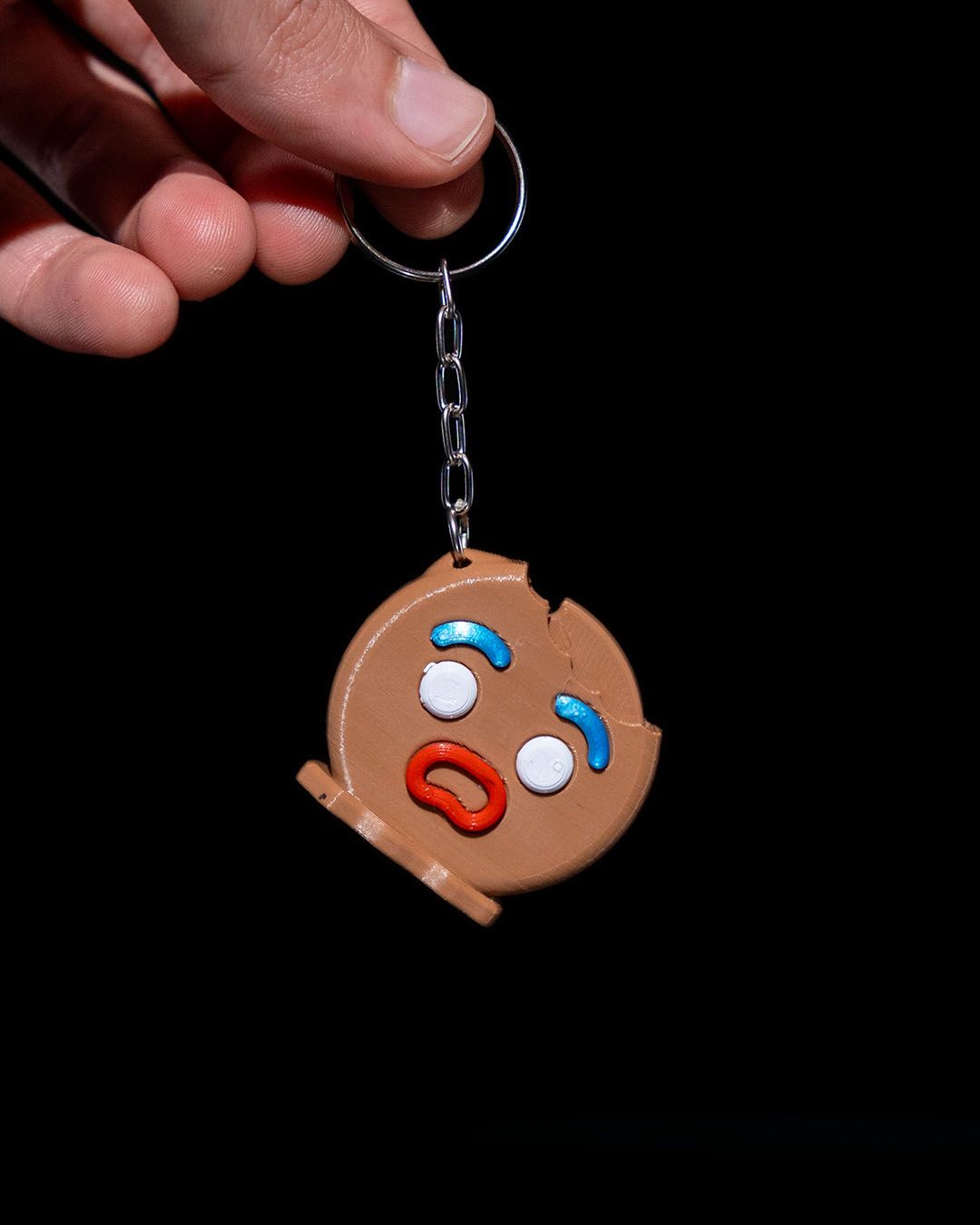 Shrek Lebkuchenmann Kopf Animierter Schlüsselanhänger Taschenanhänger 4CM