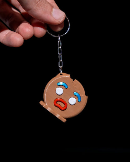 Shrek Lebkuchenmann Kopf Animierter Schlüsselanhänger Taschenanhänger 4CM