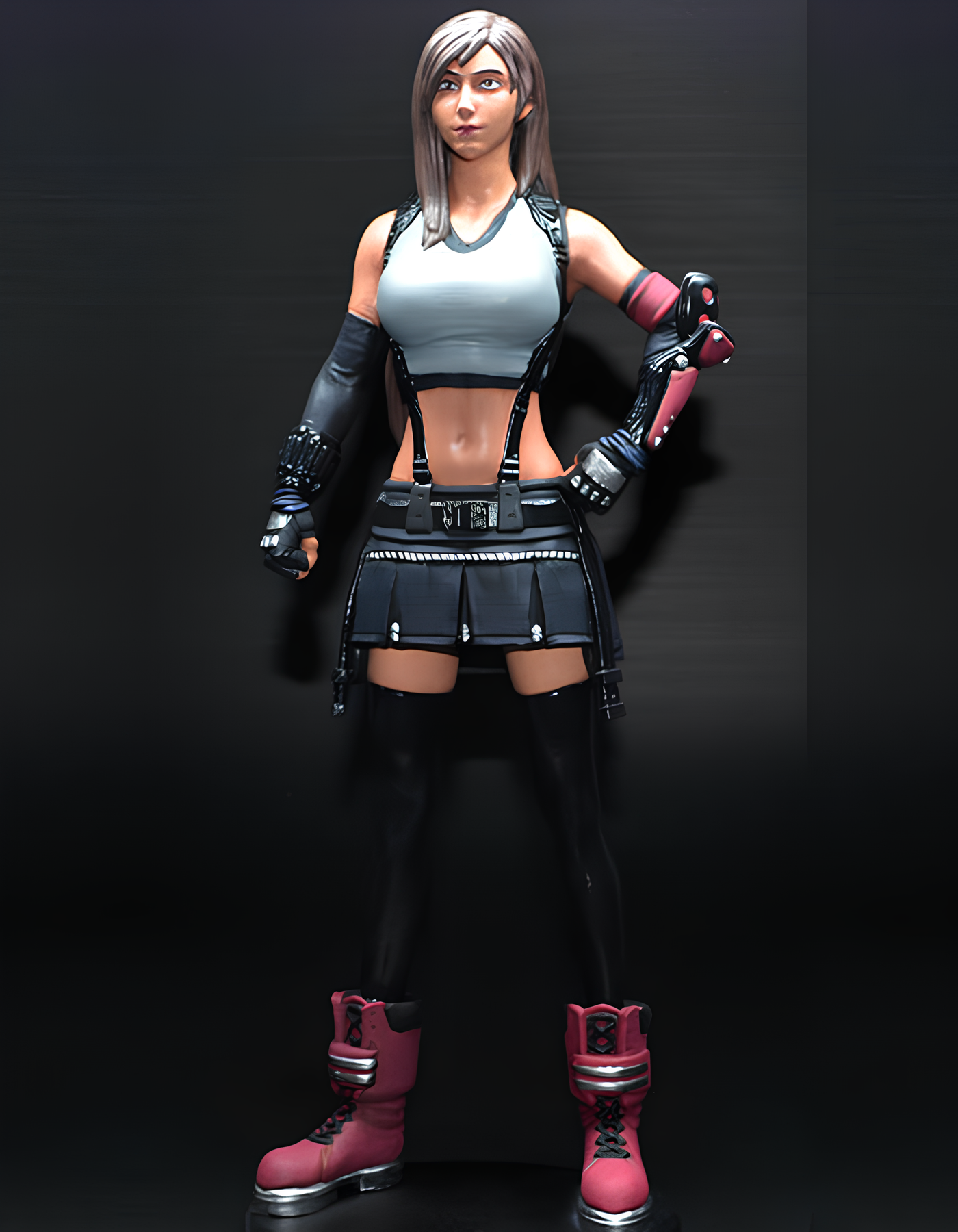 Final Fantasy Tifa Lockhart Figur Final Fantasy Prinzessin Rosa Objekt Groß 25CM