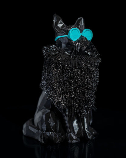 Prizma Cool Schwarze Katze Dekorative Tischdekoration 13CM