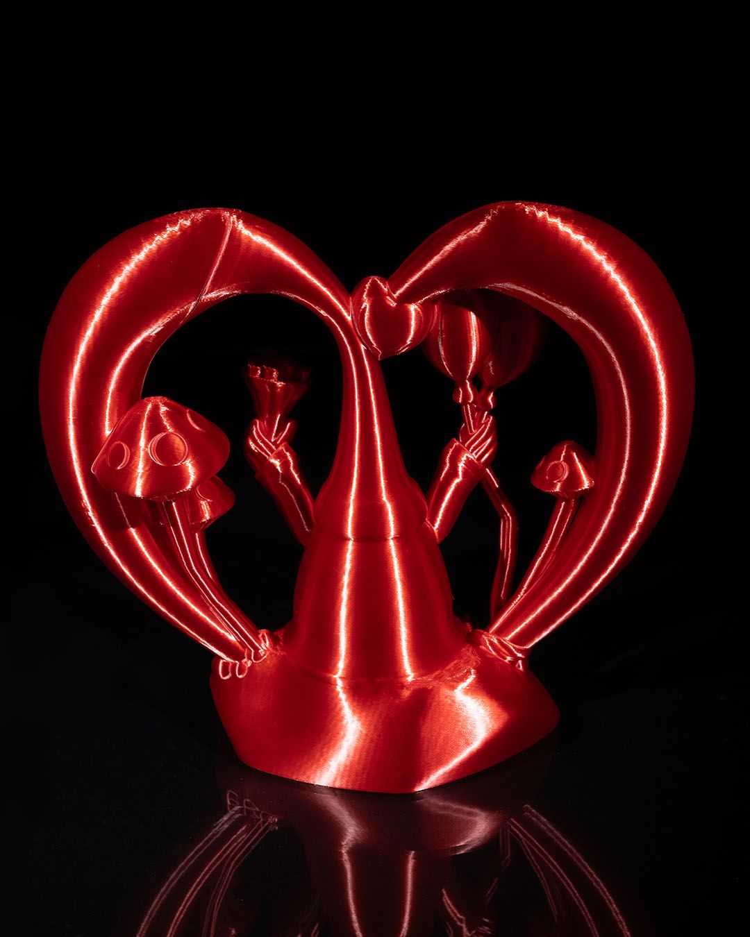 Romantisches Valentinstagsgeschenk Herz-Zwerg Dekorationsobjekt 18CM