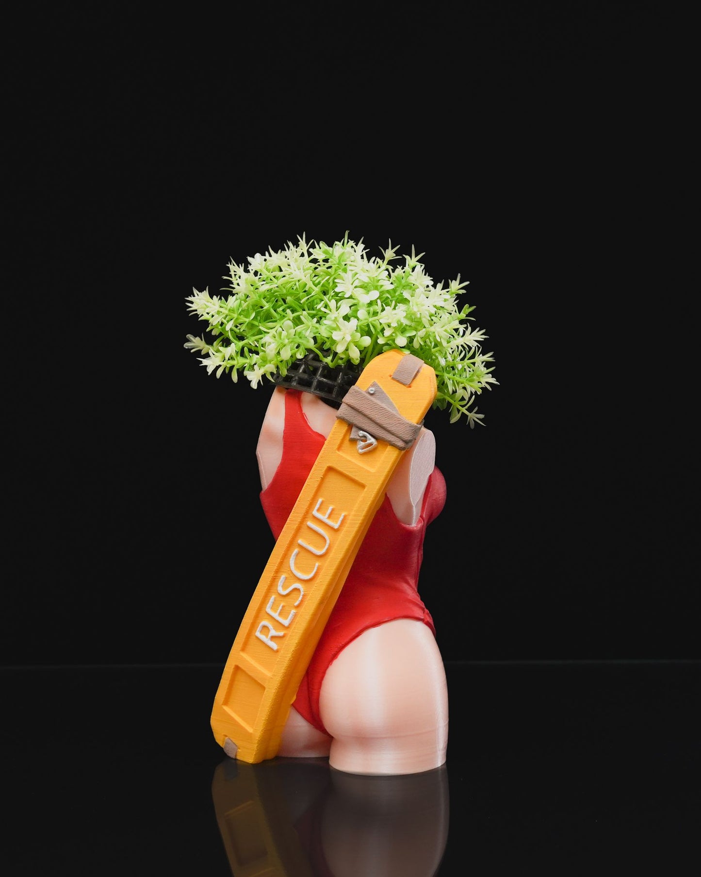 Rettungsschwimmer-Körpervase - Frau 15 cm