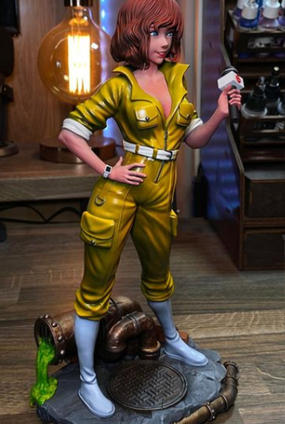 TMNT April O'Neil Bemalte Figur Ninja Turtles April O'Neil Figur Groß