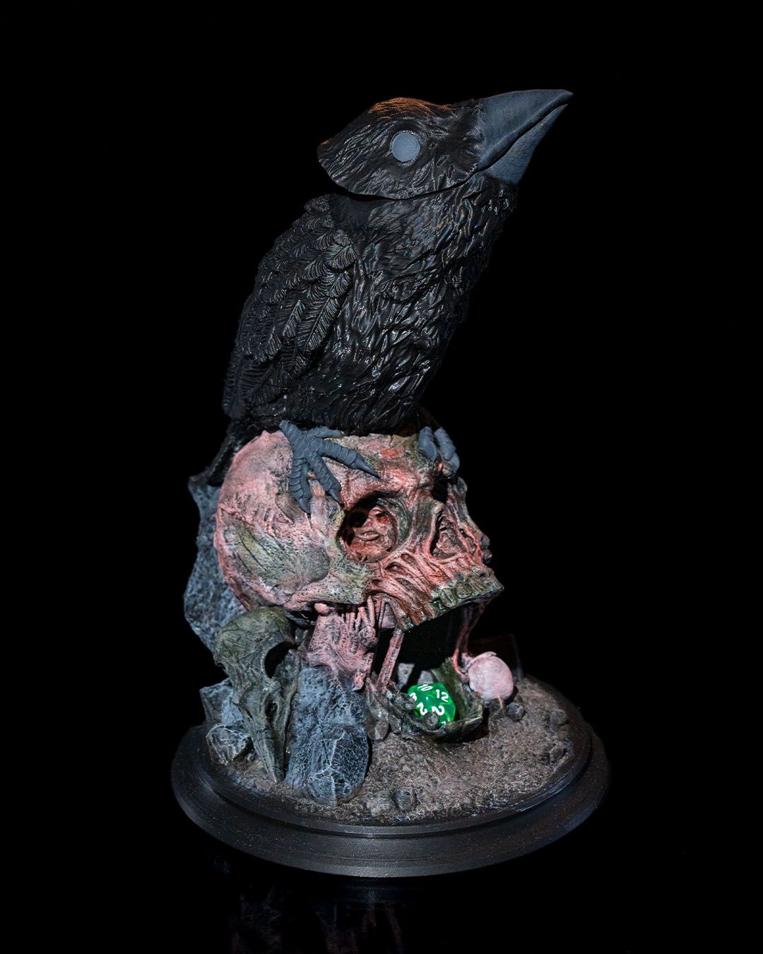 Game Of Thrones Rabe Totenkopf Beweglicher Würfelturm 25CM Groß
