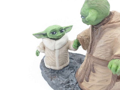 Star Wars Yoda und Grogu Figur Star Wars Yoda Figur 18 cm Großformat