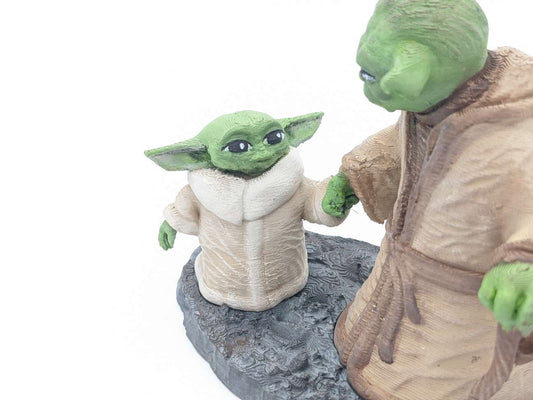 Star Wars Yoda und Grogu Figur Star Wars Yoda Figur 18 cm Großformat