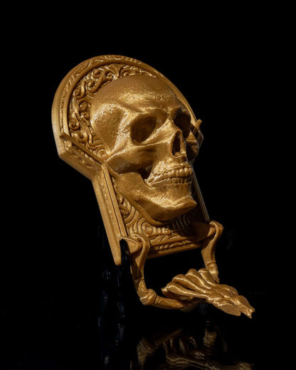 Totenkopf-Türklopfer, groß, 19 cm