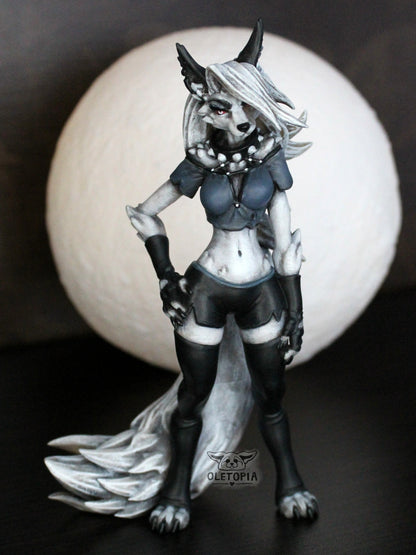 Helluva Boss Loona Figur Hazbin Hotel Loona Figur 25CM Groß
